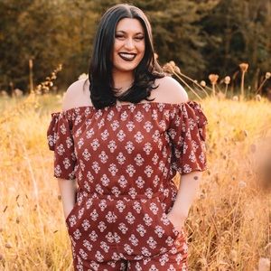 COPY - Maroon printed jumper